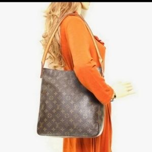Authentic LOUIS VUITTON Monogram Canvas Looping GM Bag